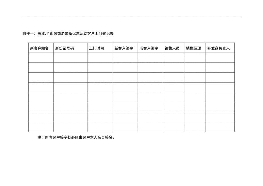 惠州_深业半山名苑老带新活动方案_第5页