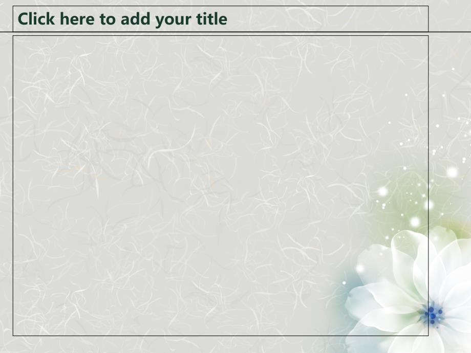 唯美花朵ppt小清新图片_第3页