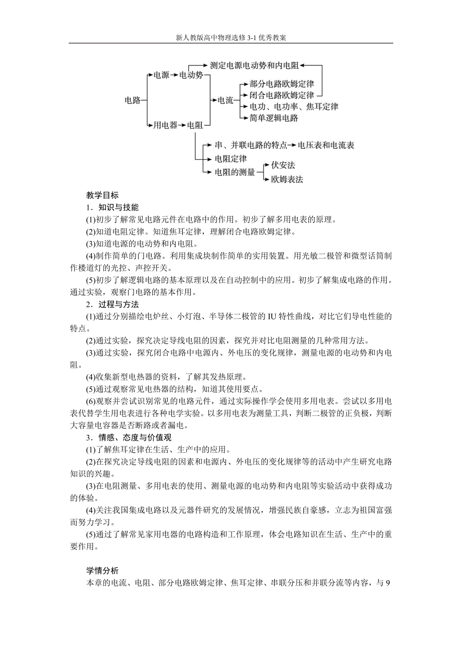 高中物理新课标版人教版选修3-1优秀教案：2.1 电源和电流_第2页