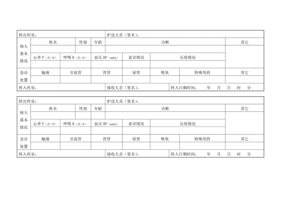 转科病人交接登记本_第3页