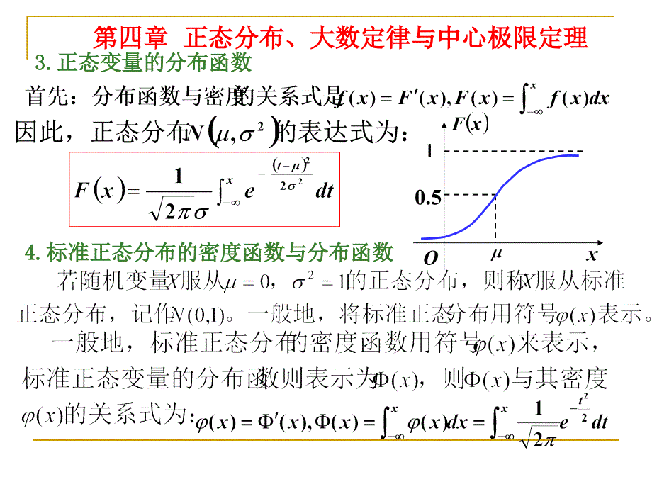 正态分布大数定律与中心极限定理_第4页