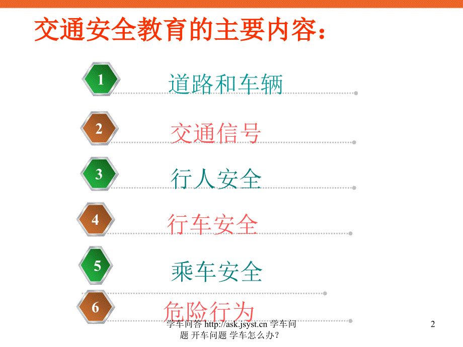 小学生交通安全知识教育主题班会多媒体课件_第2页