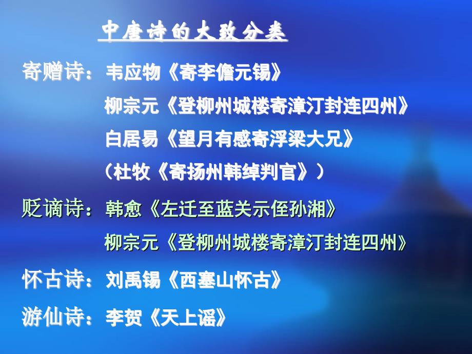 左迁至蓝关示侄孙湘和登幽州城楼对比课件既语文高考总复习古诗鉴赏对比诗课件_第4页