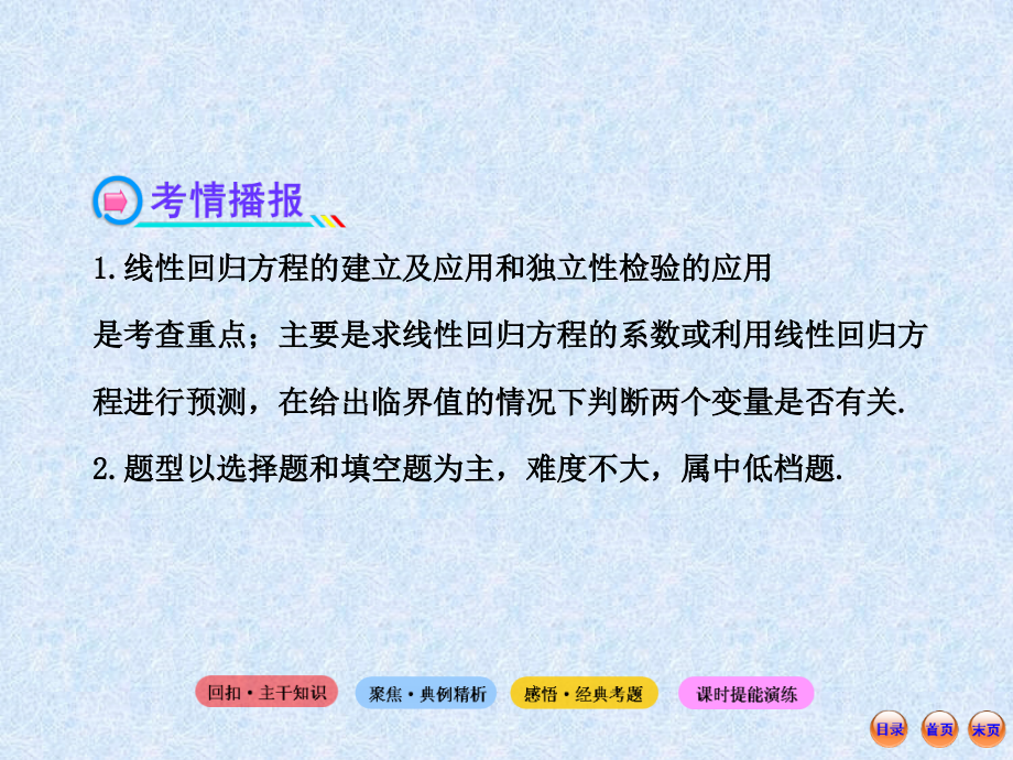 2013版高考数学(人教A版·数学文)全程复习方略配套课件10.3变量间的相关关系与统计案例_第3页