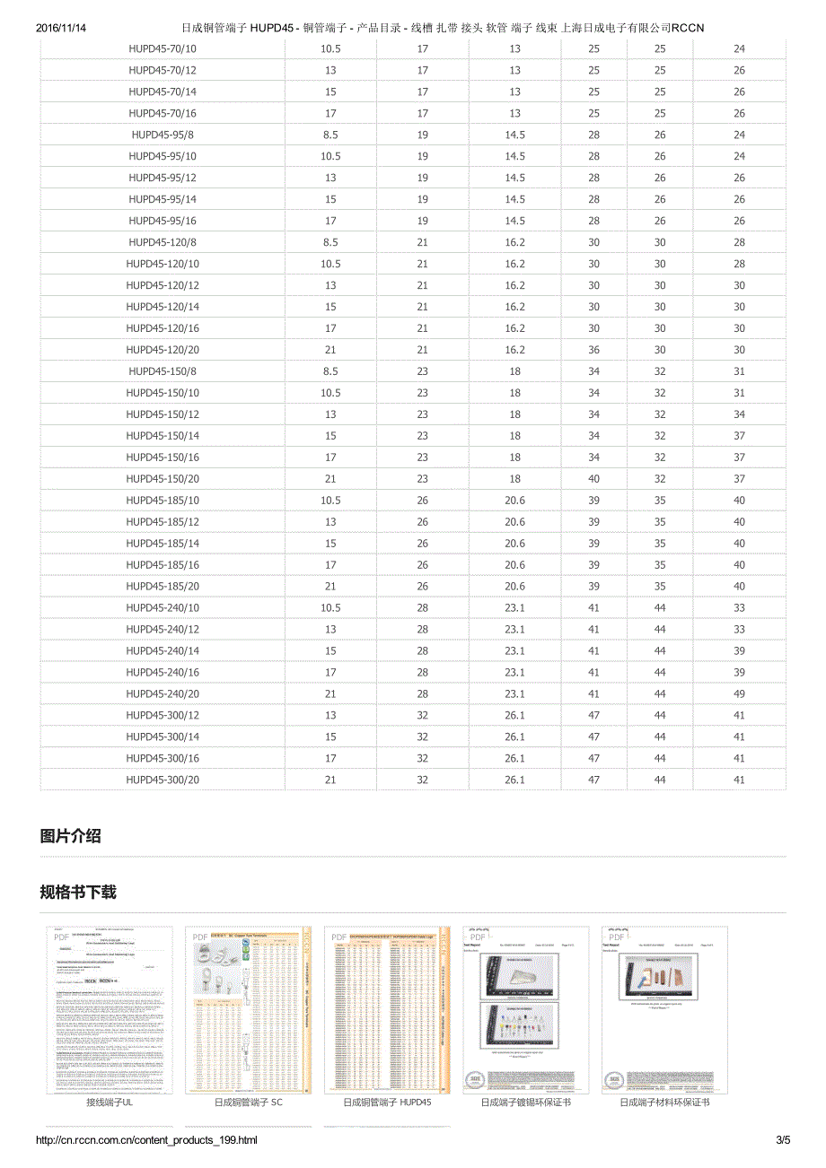 接线端子 冷压端头 接线端子标准 接线端子规格 (25)_第3页