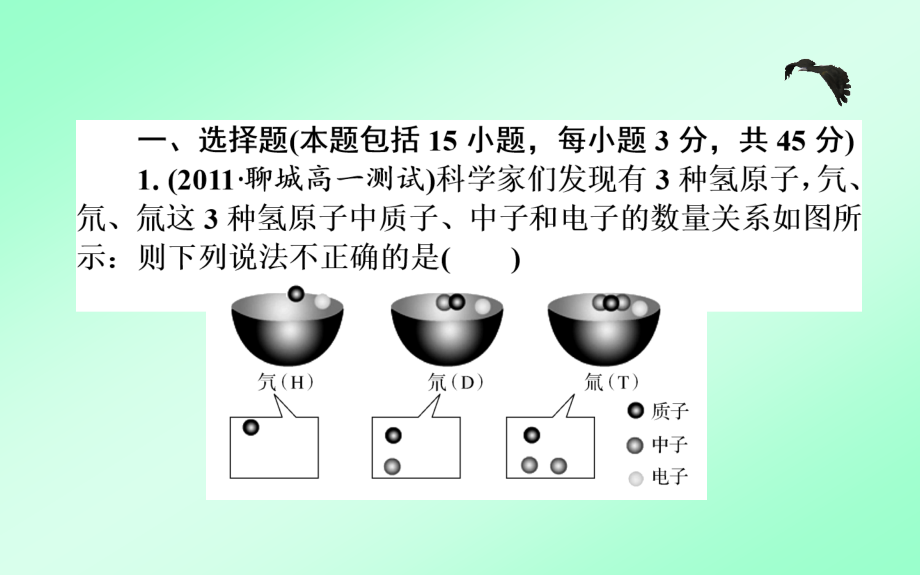 高一化学必修2期末复习习题课课件1_第1页