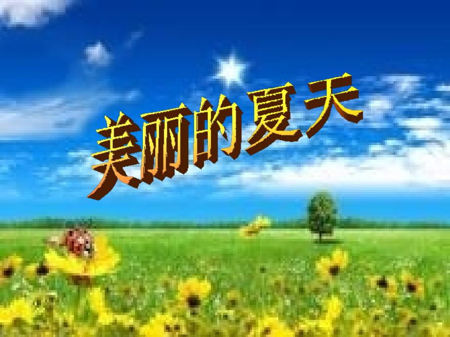 长春版小学语文三年下册作文美丽的夏天_第1页