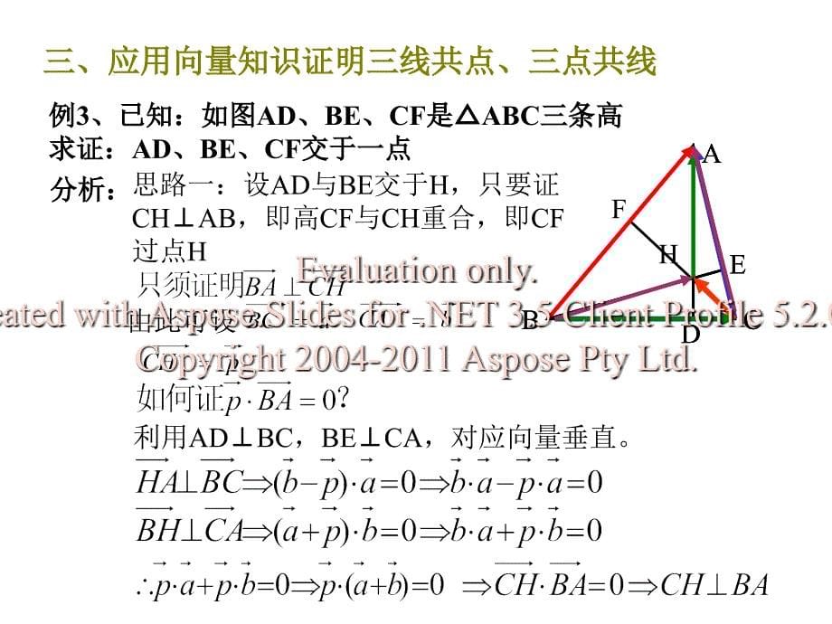 高一数学必修向量在平面几何解题中的应用_第5页