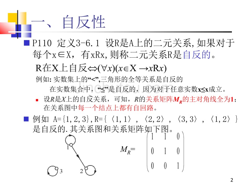 离散数学-3-6关系的性质_第2页