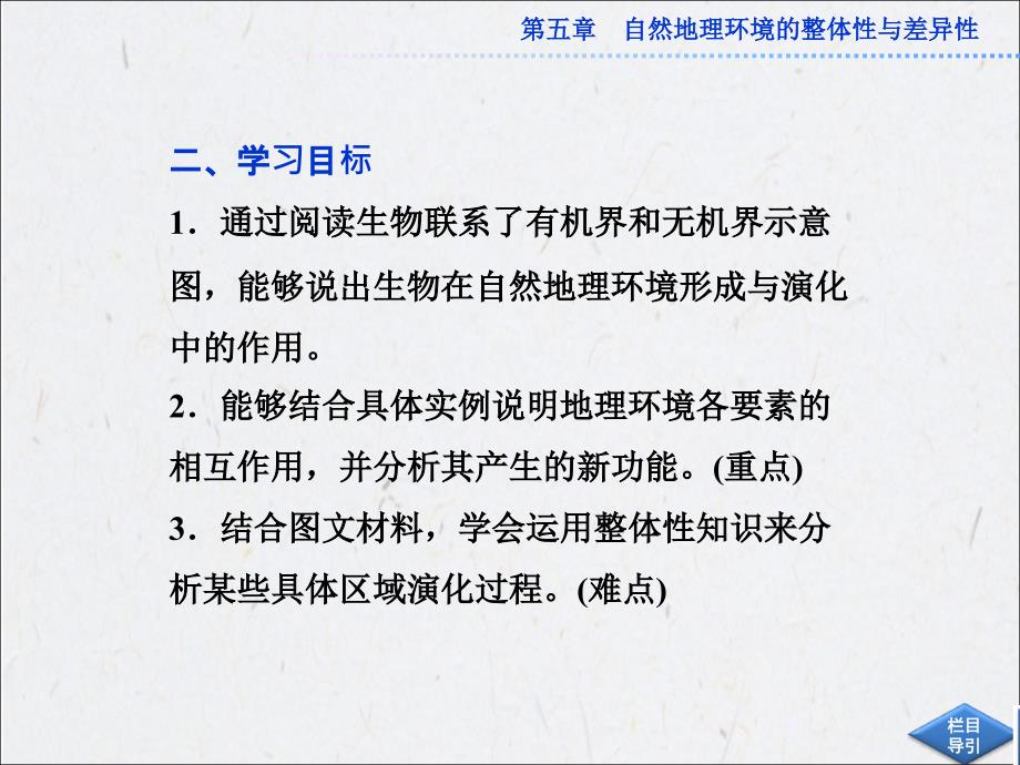 高中地理新人教版必修一课件5.1自然地理环境的整体性_第3页