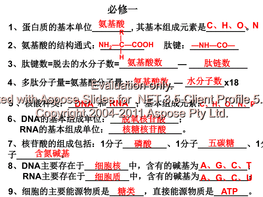 高中生物必修一本基知识_第2页