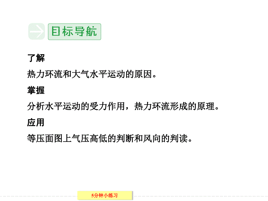 2013-2014学年高中地理湘教版必修一2-3-2热力环流与大气的水平运动_第4页