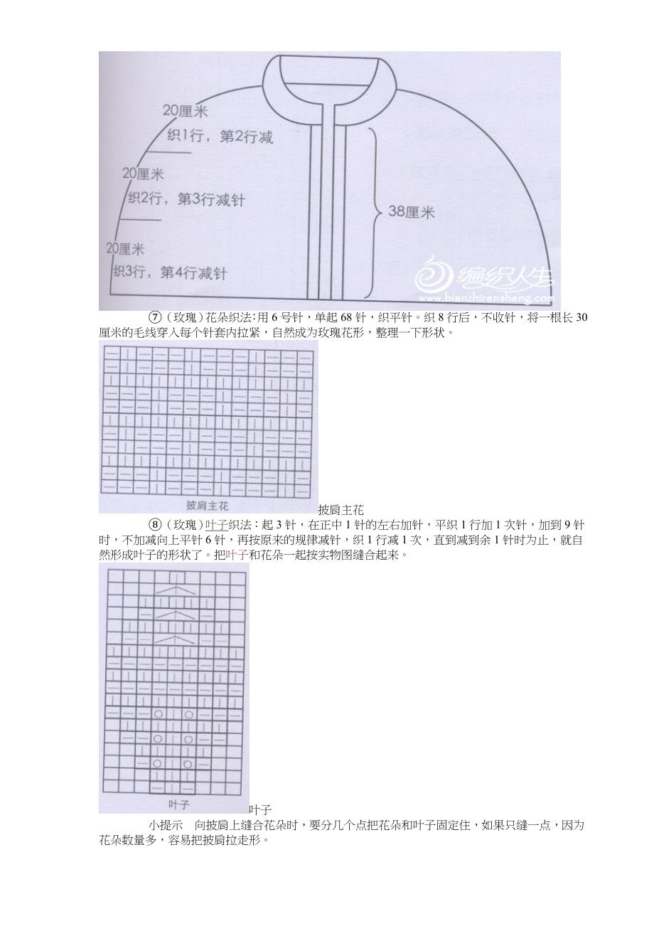 奢华玫瑰披肩的编织教程图解_第2页