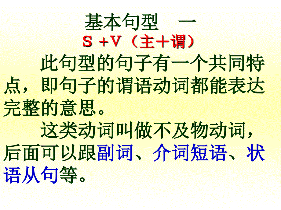 英语简单句五种基本句型_第3页