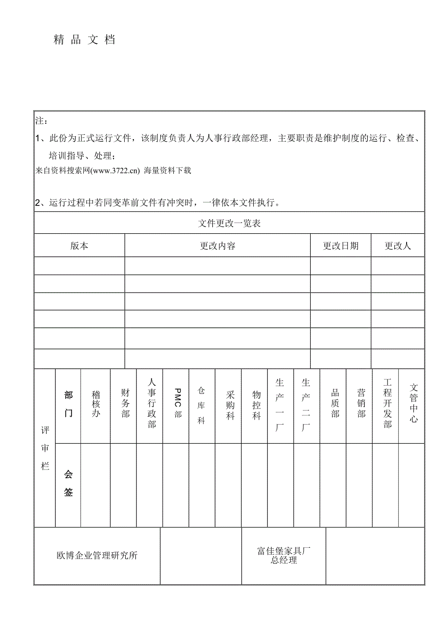 家具行业-管理制度-深圳富佳堡家具制造厂员工管理培训制度(DOC 8页)_第1页