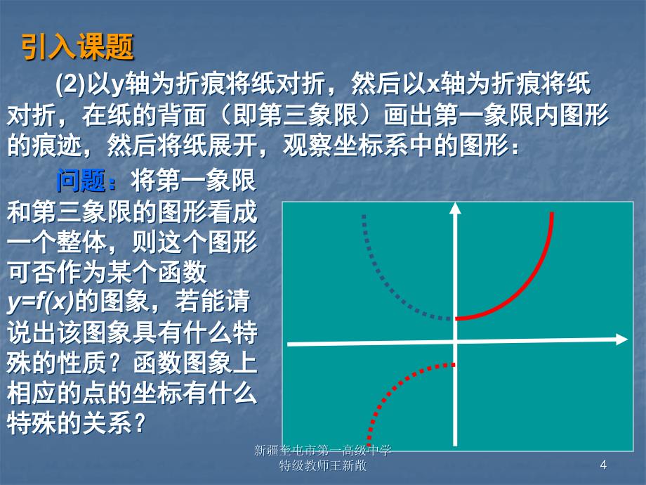 高一数学人教A版必修一《1.3.2-奇偶性》课件_第4页