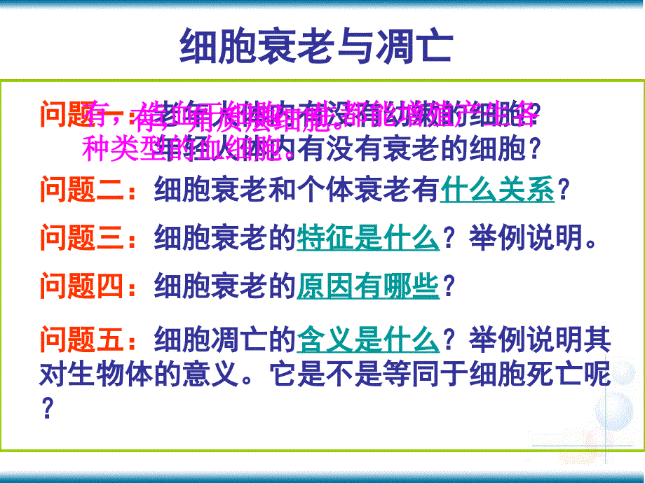 高一生物必修二细胞衰老、凋亡和癌变_第3页