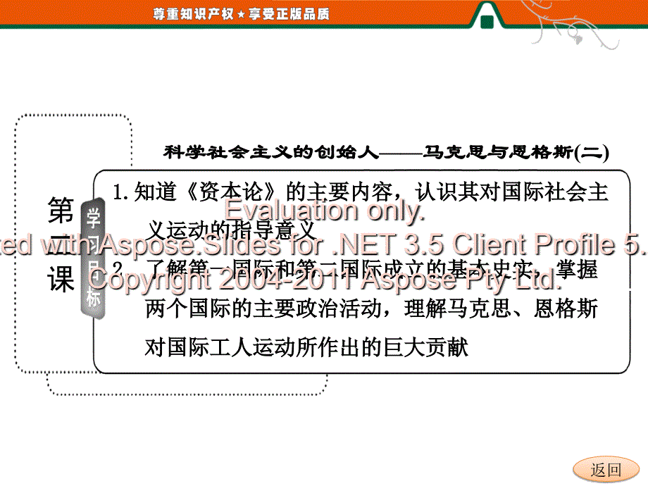 高二历史人民选修课件专题五科学社会主义的创始人马克思与恩格斯二_第3页