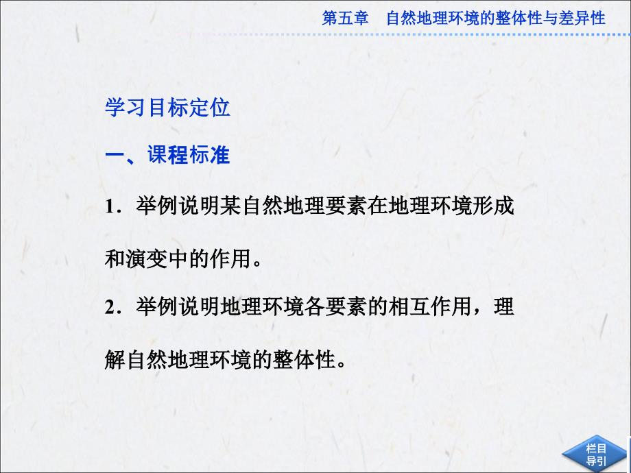 高中地理新人教版必修一课件5.1自然地理环境的整体性_第2页