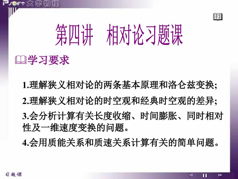 1理解狭义相对论的两条基本原理和洛仑兹变换_第1页