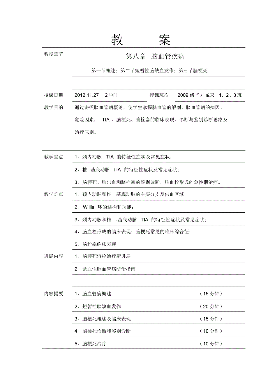 神经病学教案(2012)_第2页