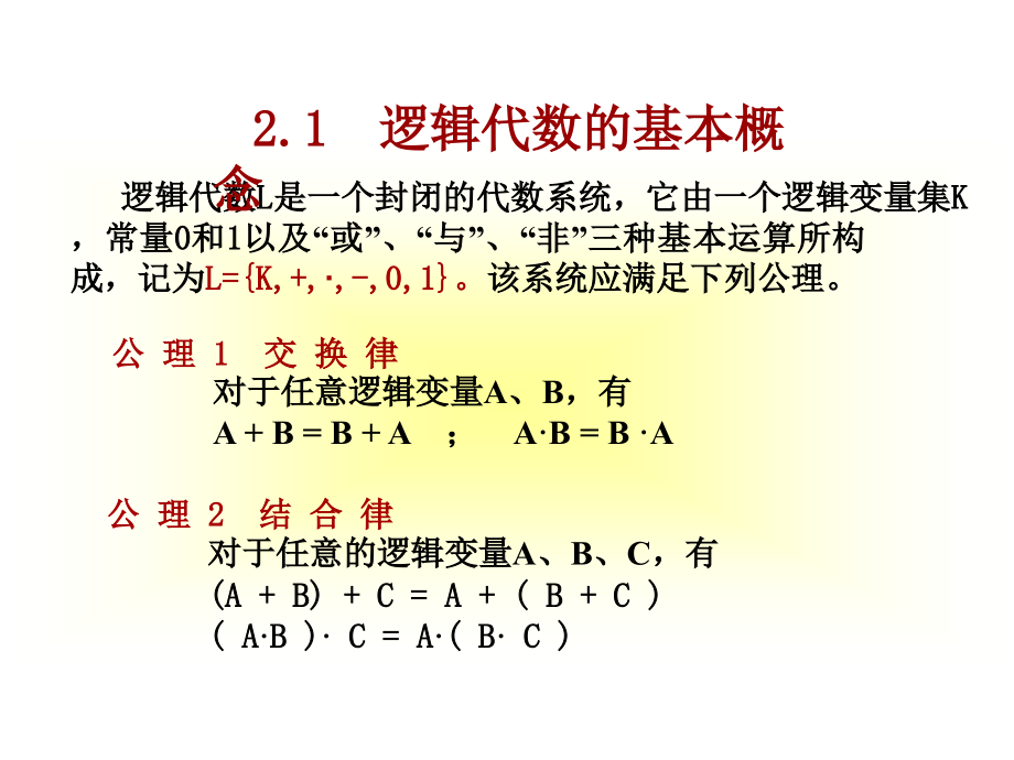 数字电路与逻辑设计逻辑代数基础_第4页