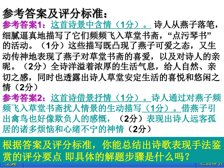 2012语文古诗文阅读古代诗歌鉴赏诗歌的表达技巧_第5页