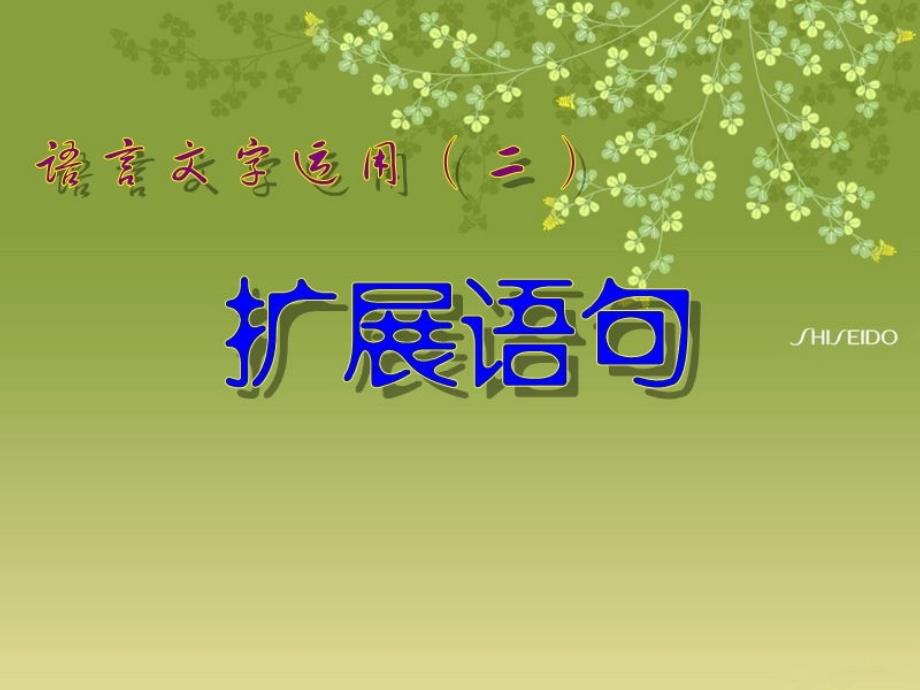 2013版【金版新学案】高考语文总复习课件语言文字运用扩展语句_第2页