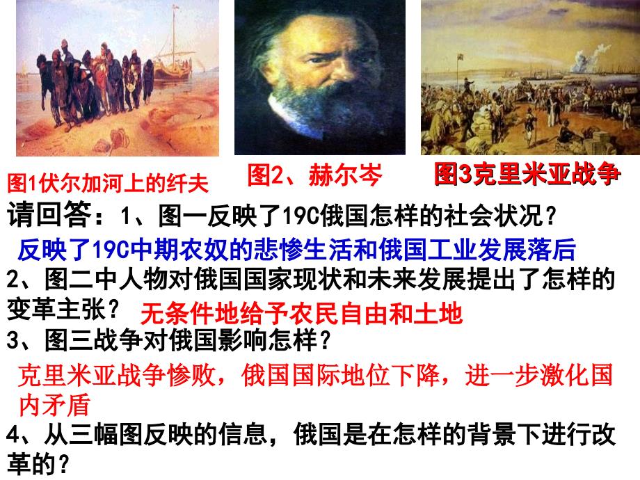 高三一轮复习1861年俄国农奴制改革_第3页