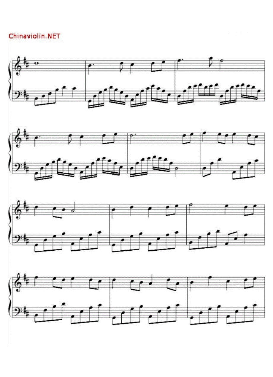 星月神话小提琴谱钢琴谱_第2页