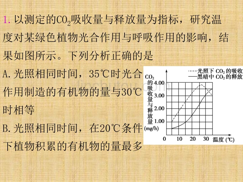 江苏省邳州市第二中学高中生物一轮总复习光合作用之光合作用和呼吸作用的区别与联系课件新人教版_第5页