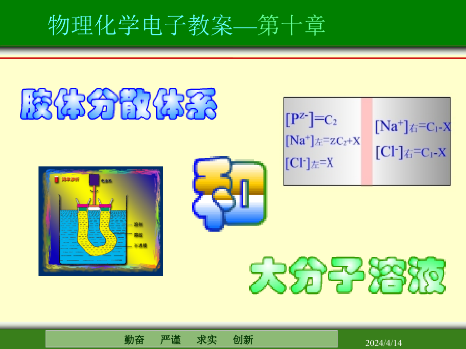 胶体分散体系和大分子溶液_第1页