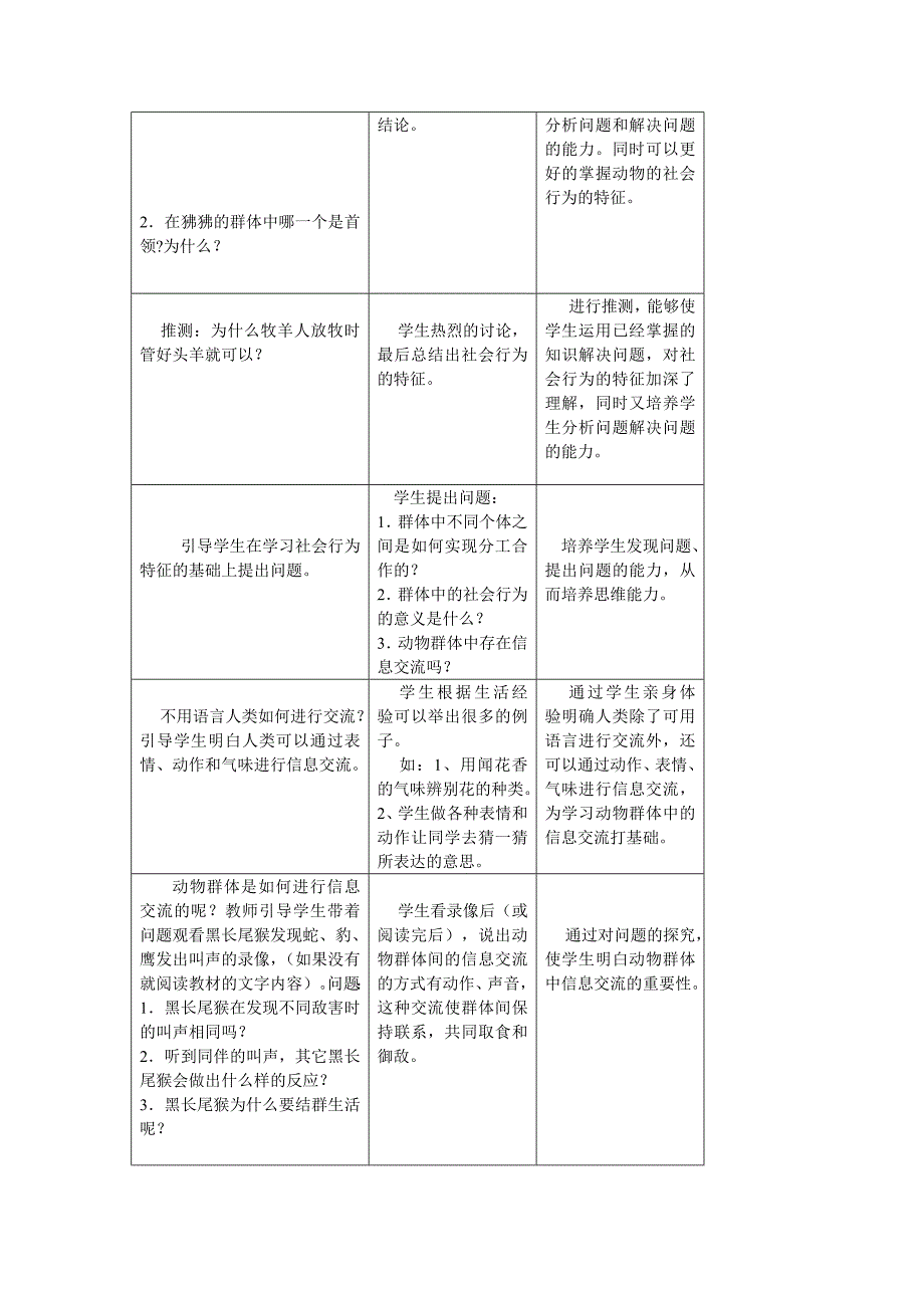 《社会行为》教学设计方案_第3页