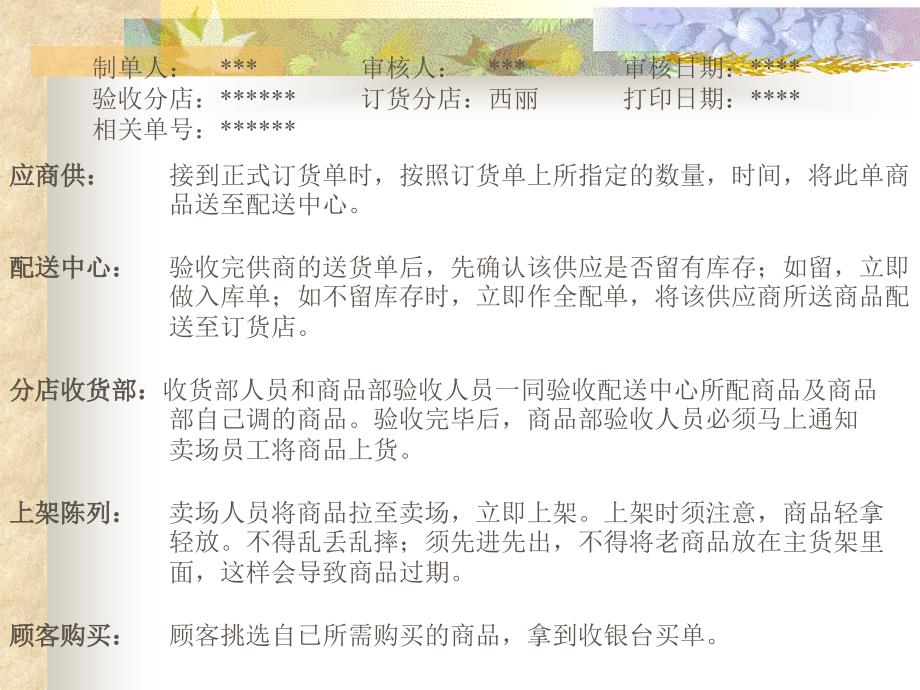 广东深圳人人乐管理培训课程商品订货运作流程_第4页
