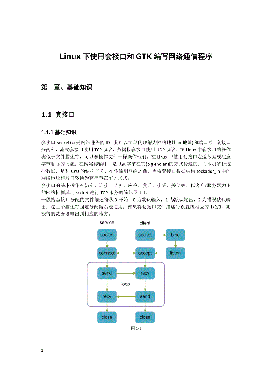 Linux下使用套接口和GTK编写网络通信程序_第1页