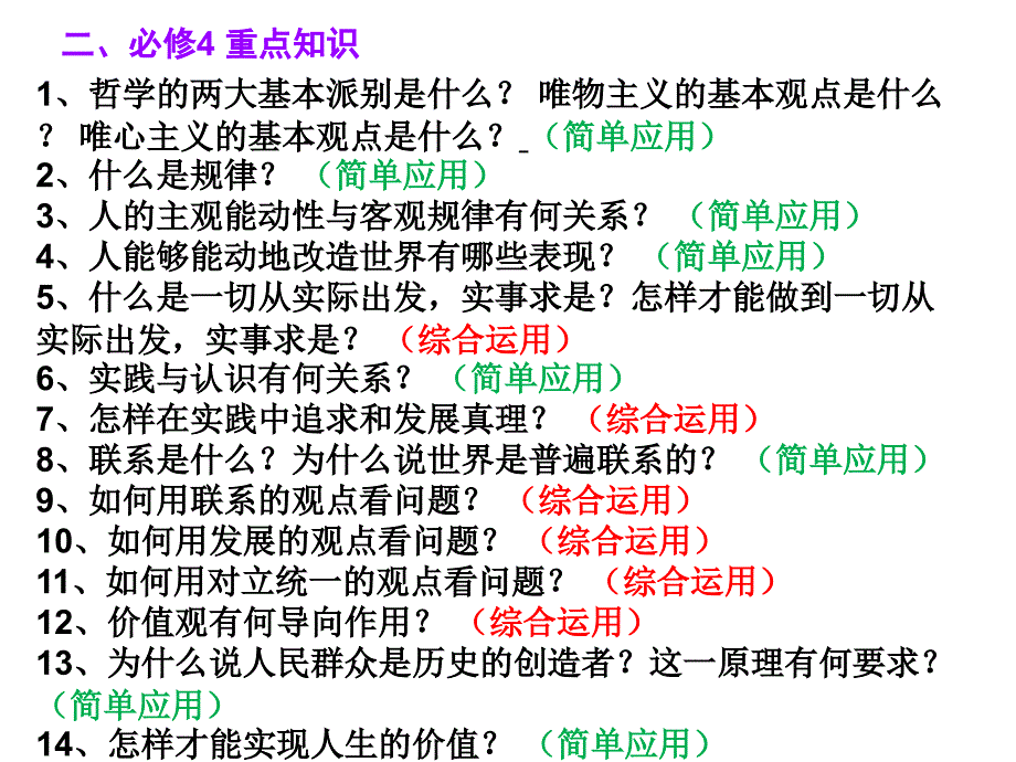 必修生活与哲学毕业水平考试综合复习_第3页