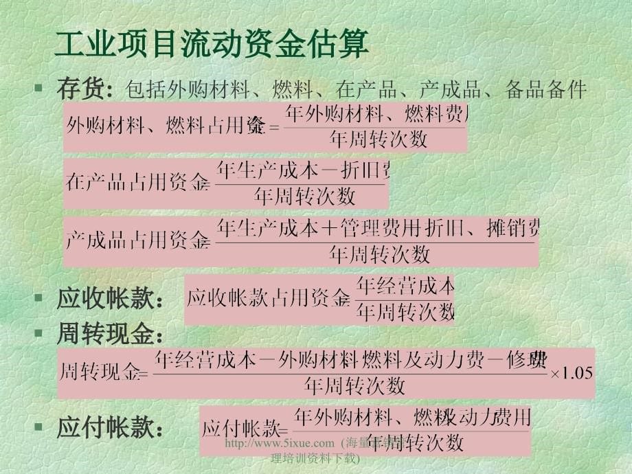 投资项目财务分析报表_第5页