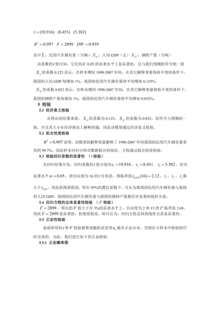 有关我国民用汽车拥有量的计量经济学模型及其检验和预测_第3页