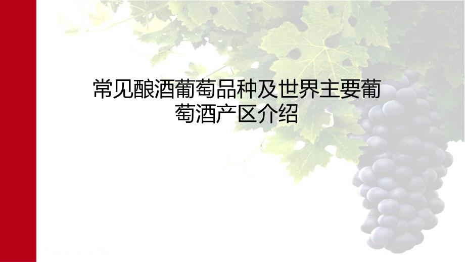 葡萄品种和世界各国产区_第1页