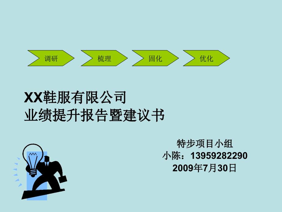 鞋服有限公司业绩提升报告_第1页