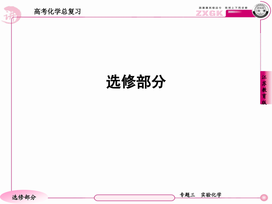 高三化学苏教版总复习化学实验探究_第1页