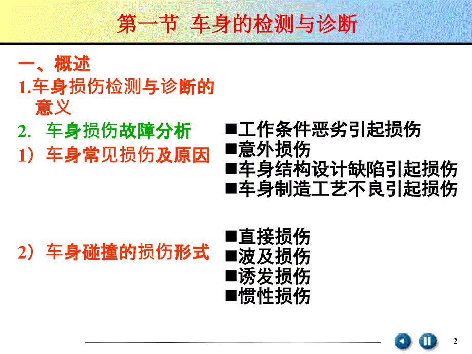 车身及附件的检测与诊断_第2页