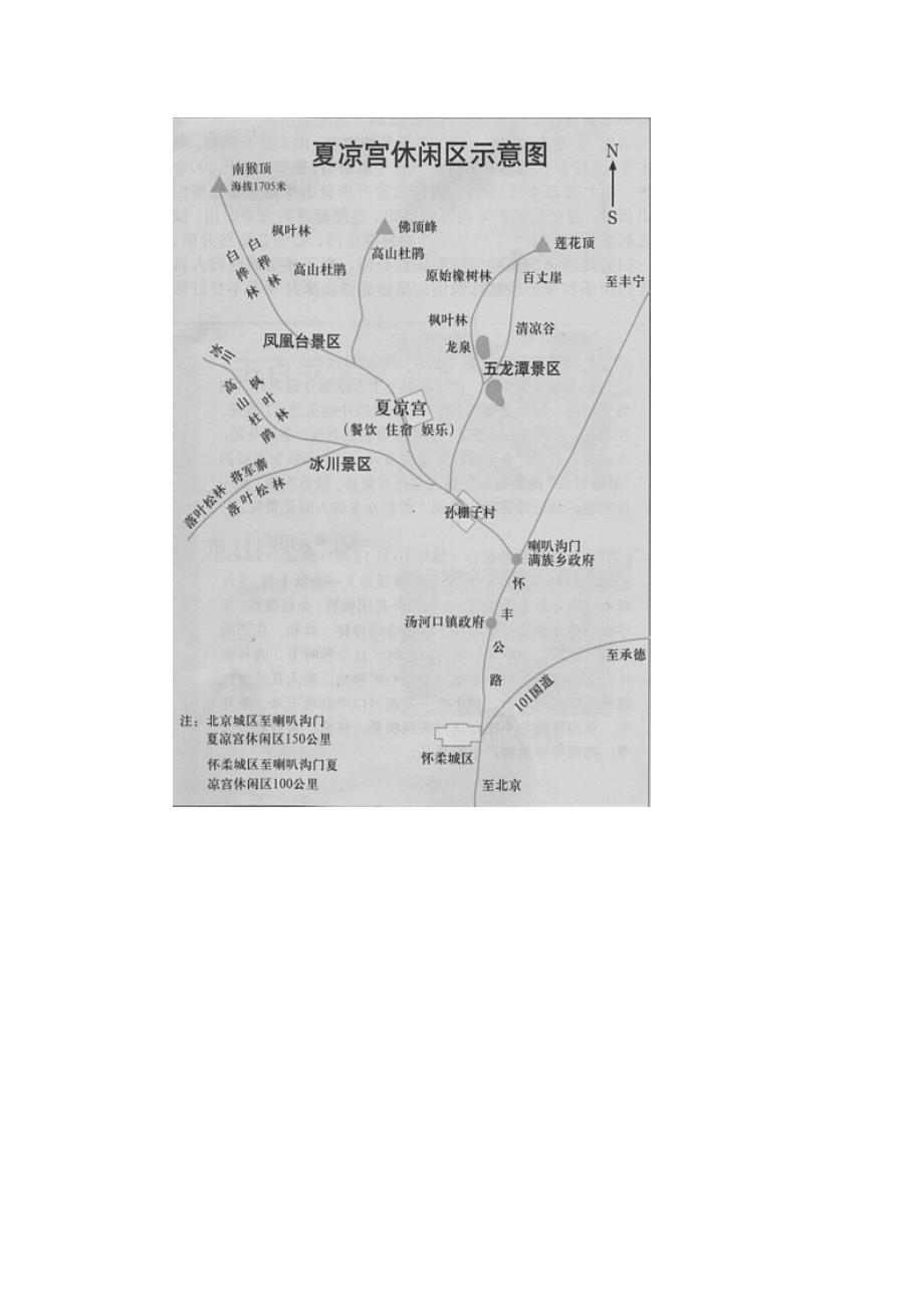 喇叭沟门风景区简介及导游地图_第3页