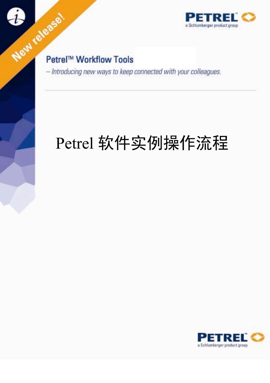 PETREL软件实例操作流程培训教材_第1页