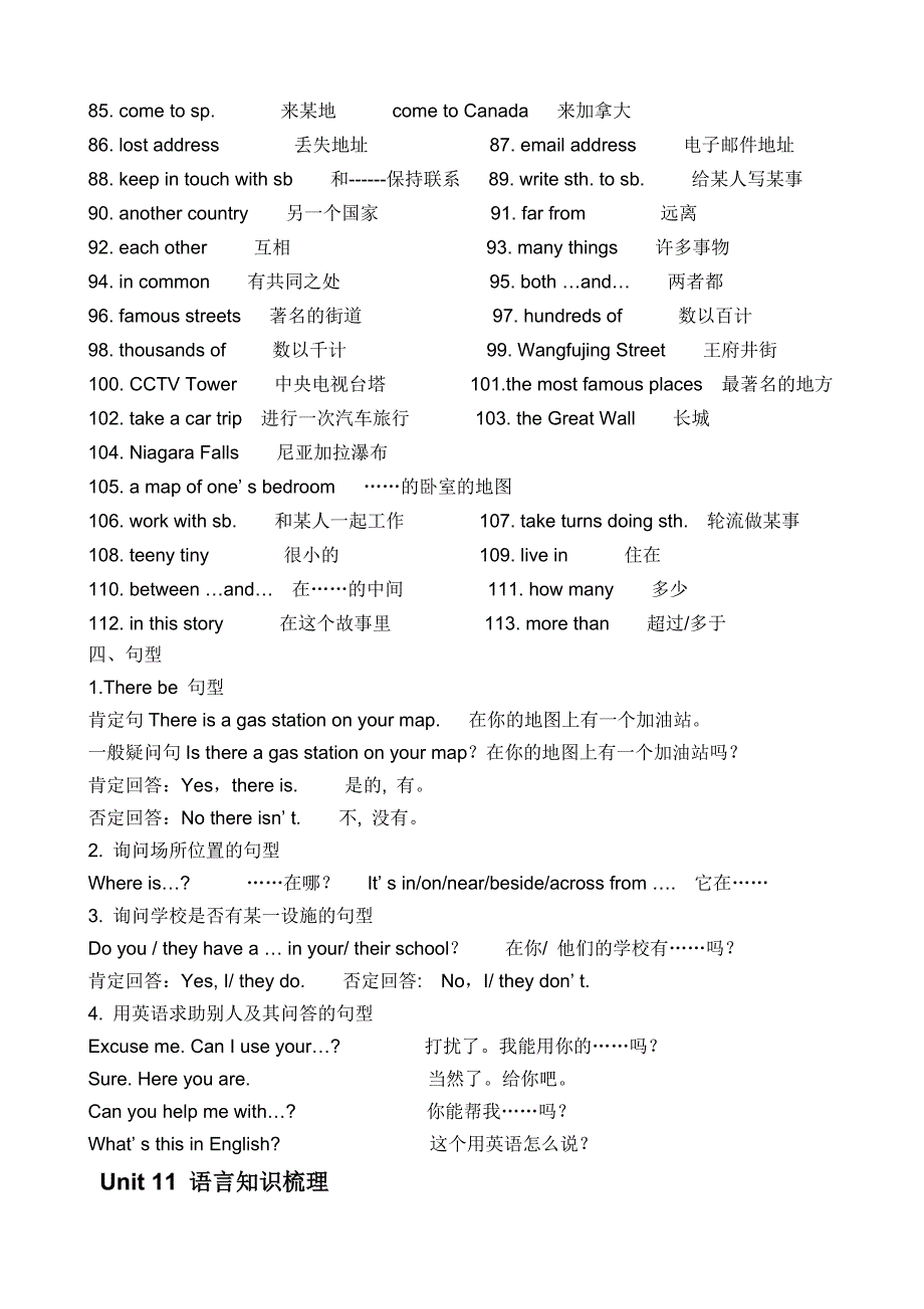 《新起点英语》六年级下册语言知识汇总_第4页