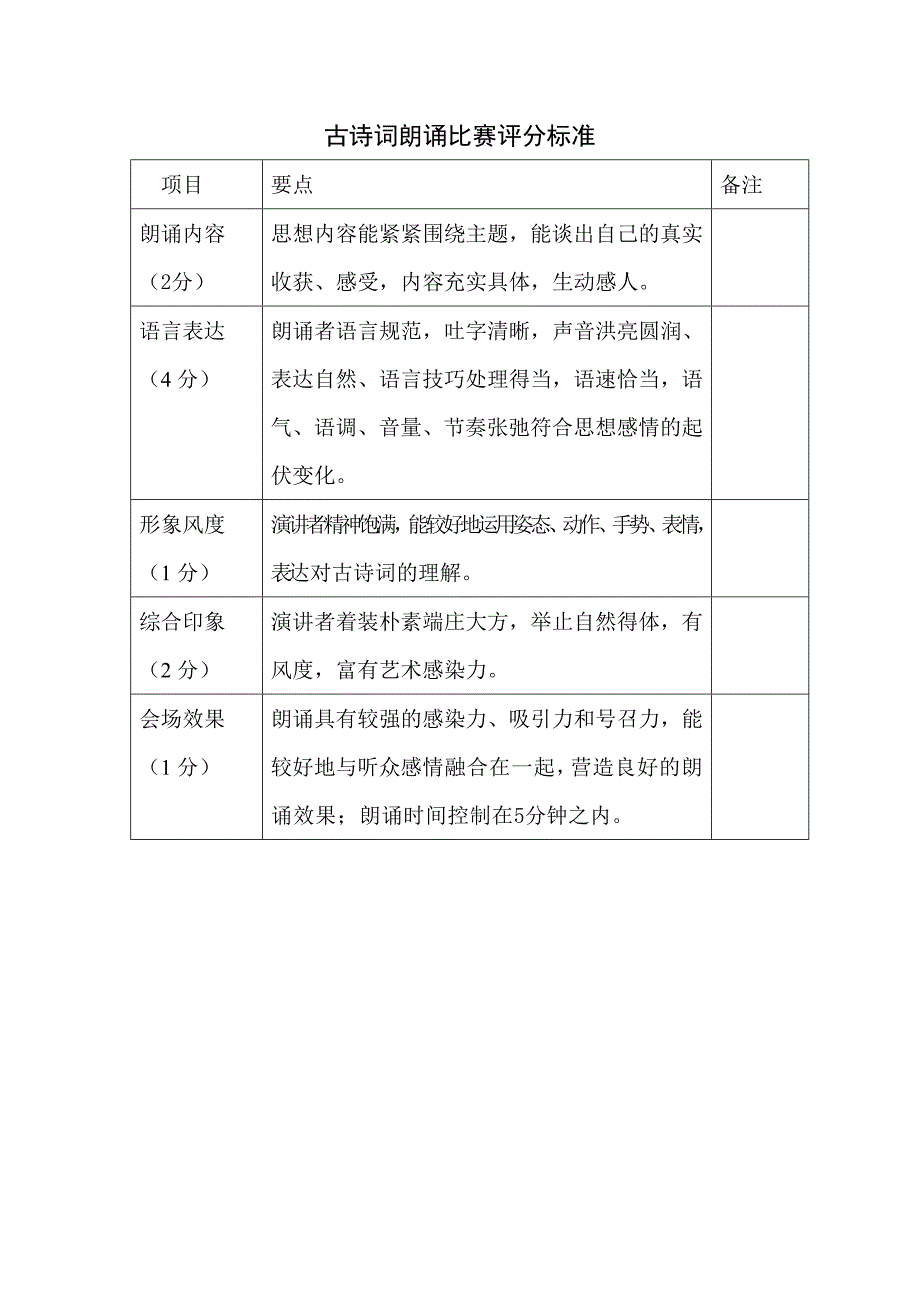 小学古诗词朗诵大赛方案_第3页