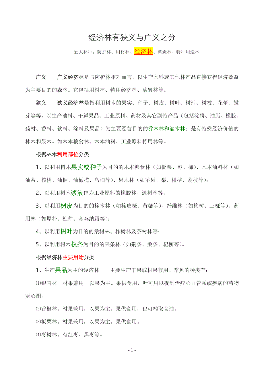 经济林有狭义与广义之分_第1页