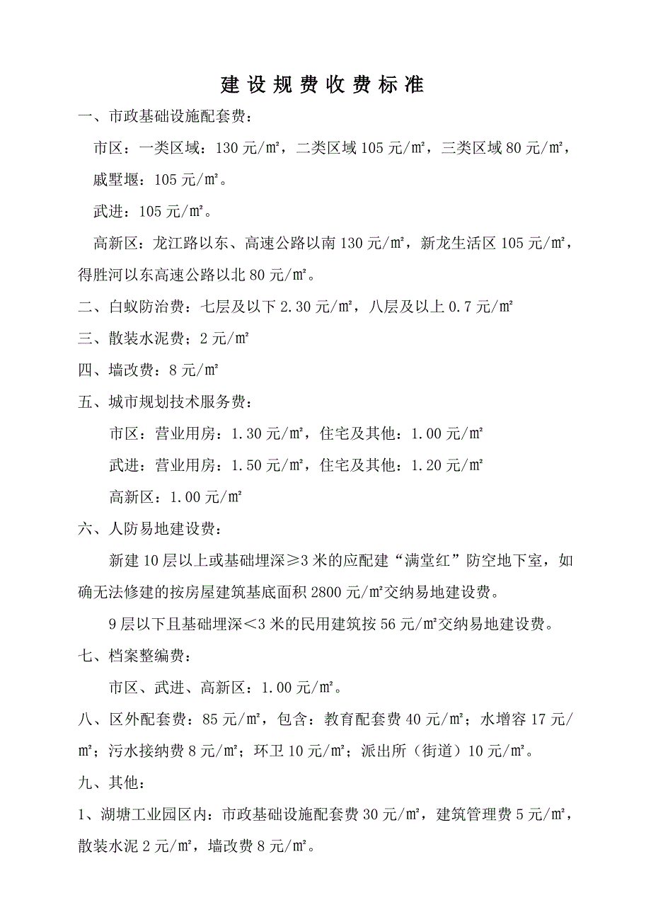 【最新】常州市建设规费收费标准_第1页