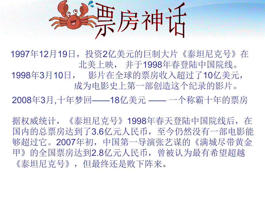 2011年高中语文1.4《评〈泰坦尼克号〉》课件语文版必修5_第3页