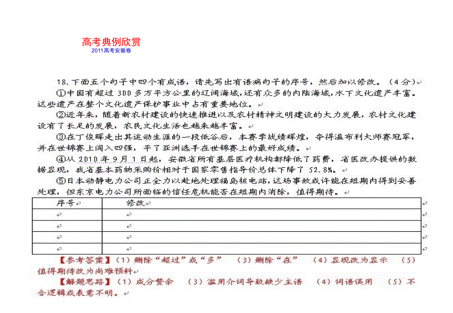 届高三语文一轮复习语言表达简明连贯得体准确鲜明生动_第3页